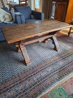 Eikenhouten bijzettafel, Huis en Inrichting, Ophalen, Gebruikt, Rechthoekig