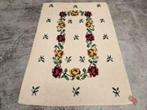 Handgeknoopt oosters Retro wol Smyrna tapijt roses 115x168cm
