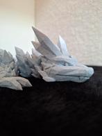 Kristal Draak - 3D Geprint - Marmer Kleur - 50cm, Ophalen of Verzenden, Nieuw