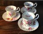 3 Royal Albert Flower of the month kop en schotels, Antiek en Kunst, Antiek | Servies los, Ophalen of Verzenden