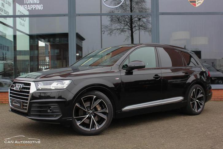 Audi Q7 3.0 TDI Quattro S Line 7p Luchtvering Panorama BOMVO, Auto's, Audi, Bedrijf, Te koop, Q7, 360° camera, 4x4, ABS, Achteruitrijcamera