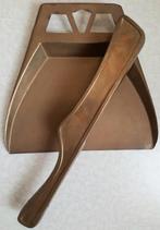 Art-Deco tafelschuier met koper beslagen stoffer, Antiek en Kunst, Antiek | Woonaccessoires, Ophalen of Verzenden