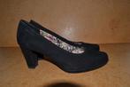 Tamaris schoenen - NIEUW - leer/suede - zwart - maat 42, Tamaris, Pumps, Zwart, Nieuw