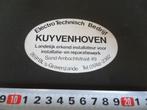sticker 's-gravenzande electro technisch bedrijf KUYVENHOVEN, Ophalen, Zo goed als nieuw, Bedrijf of Vereniging
