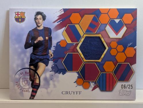 Topps FC 125th Anniversary Johan Cruyff Match-Worn Patch /25, Verzamelen, Sportartikelen en Voetbal, Nieuw, Ajax, Ophalen of Verzenden