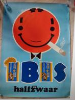 IBIS, halfzware shag.  Reclameposter AO. Blauw, Verzamelen, Posters, Ophalen of Verzenden, Zo goed als nieuw, Rechthoekig Staand