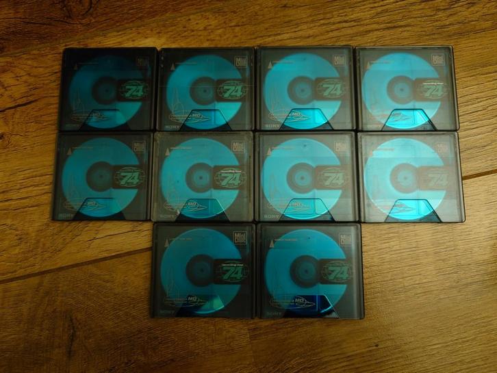 11 stuks Sony color collection lichtblauw, Audio, Tv en Foto, Walkmans, Discmans en Minidiscspelers, Ophalen
