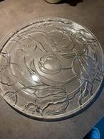 Glazen schaal tulpen 33 cm, Ophalen of Verzenden, Zo goed als nieuw, Rond, Glas