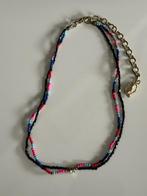 Kastopruiming, choker ketting met glim steentje en kraaltjes, Ophalen of Verzenden, Zo goed als nieuw