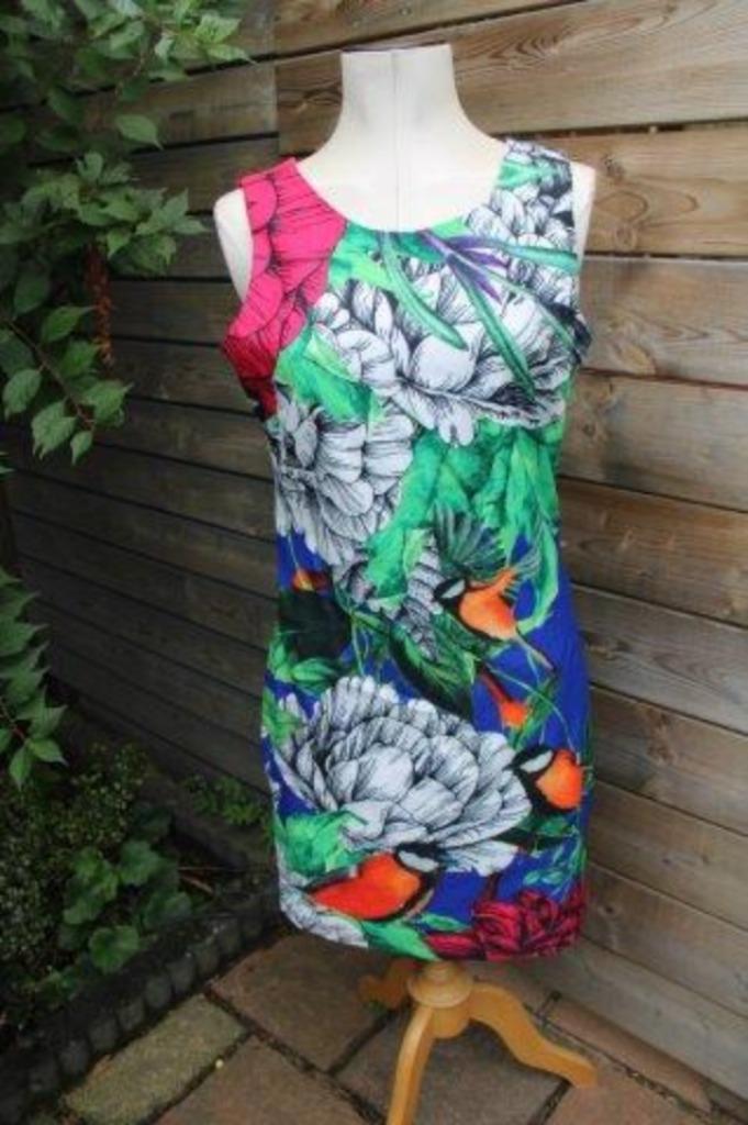 Jurk blauw/ kleur Smashed Lemon mt L/40 NIEUW ANBIEDING Vast, Kleding | Dames, Jurken, Nieuw, Maat 38/40 (M), Blauw, Knielengte