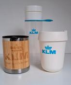 2 KLM Bekers en 1 KLM Bidon, Mooie vormgeving, Nieuw  €18,99, Ophalen of Verzenden, Nieuw, Overige typen