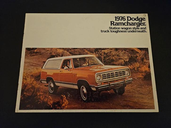 Brochure Dodge Ramcharger 1976 USA, Boeken, Auto's | Folders en Tijdschriften, Zo goed als nieuw, Overige merken, Ophalen of Verzenden