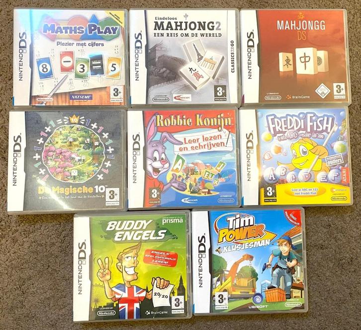 8 X Nintendo DS Games, Spelcomputers en Games, Games | Nintendo DS, Zo goed als nieuw, Overige genres, 1 speler, Vanaf 3 jaar