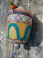 Mooie glas mozaïek hanglamp groot!, Huis en Inrichting, Ophalen, Zo goed als nieuw, Glas, Indiaas