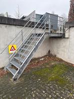 2x Gegalvaniseerde Stalen Bordestrap met Leuning, Ophalen, Gebruikt, Trap, Nvt