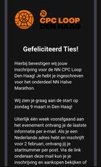 Startbewijs CPC Loop Halve Marathon, Eén persoon, Overige soorten, Overige typen