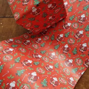 Cadeaupapier kerst papier kerstmis inpakpapier kerstman xmas beschikbaar voor biedingen