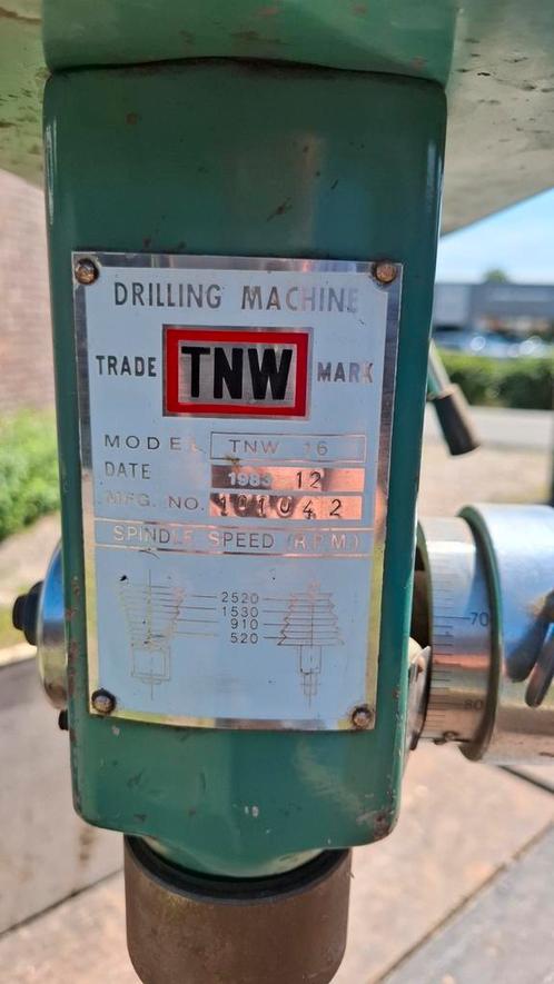 Kolomboormachine TNW16, Doe-het-zelf en Verbouw, Gereedschap | Boormachines, Gebruikt, Kolomboormachine, 600 watt of meer, Ophalen