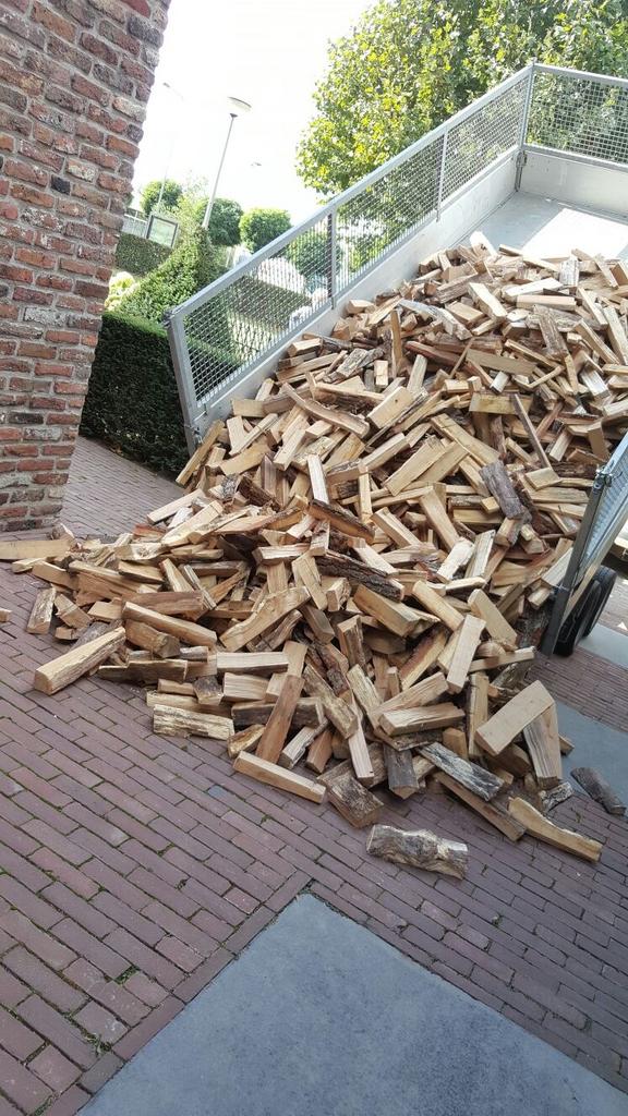 Topkwaliteit Haardhout brandhout Zuid-Limburg, 6 m³ of meer, Ophalen of Verzenden, Eikenhout, Blokken