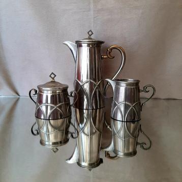 Art Deco Koffiestel, koffieset, Art Deco design, jaren 30 beschikbaar voor biedingen