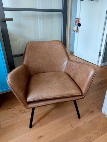 Kunstleren loungefauteuil Bon cognac beschikbaar voor biedingen
