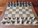 Vintage schaak- en damspel, Ophalen of Verzenden, Gebruikt