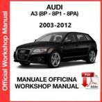 Audi A3 2003-2012 8P Workshop manual op DVD in PDF formaat, Ophalen of Verzenden