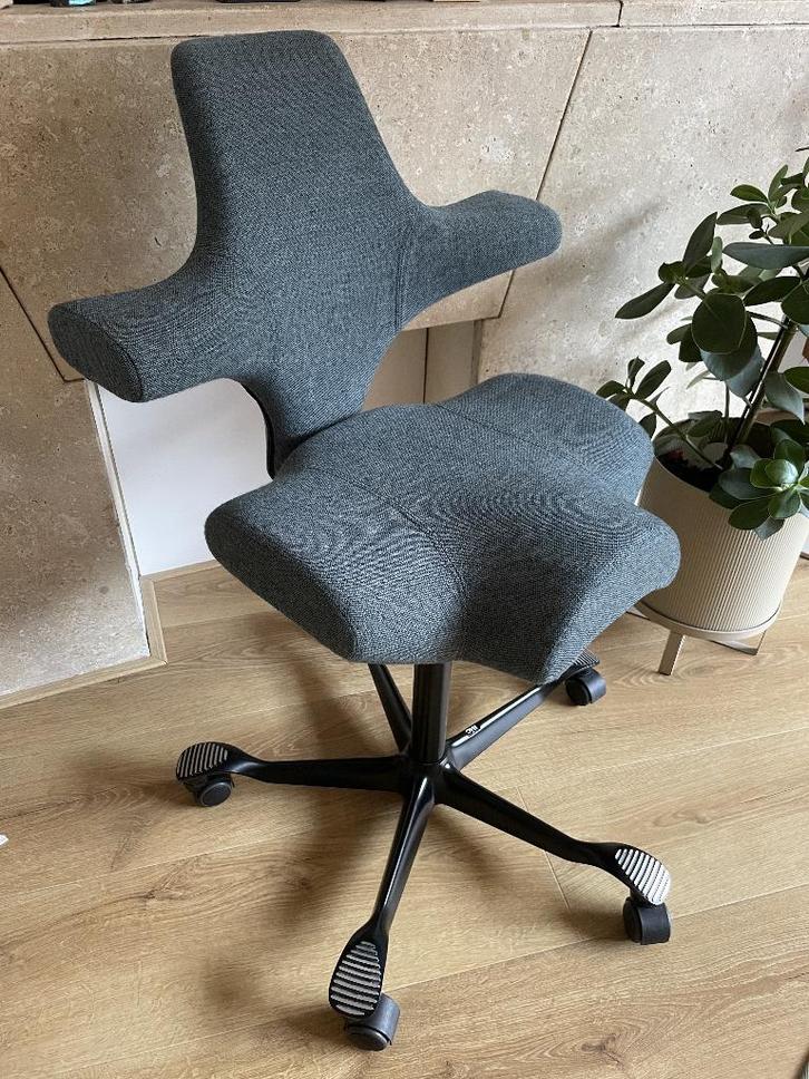 HAG Capisco 8106 - Ergonomische Design bureaustoel - Blauw, Huis en Inrichting, Bureaustoelen, Zo goed als nieuw, Bureaustoel