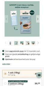 Wooof puppy honden brok 2x 18 kg, Ophalen of Verzenden, Hond