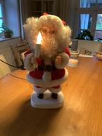 Kerstman Lamp met Kaars - Feestelijke Decoratie, Antiek en Kunst, Ophalen of Verzenden
