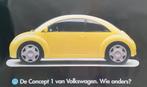 Poster VW "De concept 1", Deurposter of groter, Rechthoekig Liggend, Ophalen of Verzenden, Zo goed als nieuw