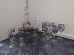 Karafset kristal met bijbehorende glaasjes. Zeer nette staat, Huis en Inrichting, Glas of Glazen, Ophalen of Verzenden, Overige stijlen