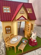 Sylvanian families startershuis met Luna Chocoladekonijn, Ophalen of Verzenden, Zo goed als nieuw, Poppenhuis