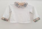 Burberry Baby shirtje wit 62, Verzenden, Zo goed als nieuw
