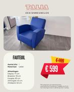 Fauteuil, Nieuw, Ophalen of Verzenden, 75 tot 100 cm, Leer