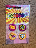 4 buttons NiEUw carnaval flowerpower, Ophalen of Verzenden, Nieuw, Overige onderwerpen