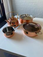 Koperen kookpotten / theekan, Antiek en Kunst, Antiek | Koper en Brons, Ophalen of Verzenden