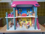 popenhuis incl. poppetjes/meubels, Kinderen en Baby's, Speelgoed | Poppenhuizen, Ophalen, Zo goed als nieuw, Poppenhuis