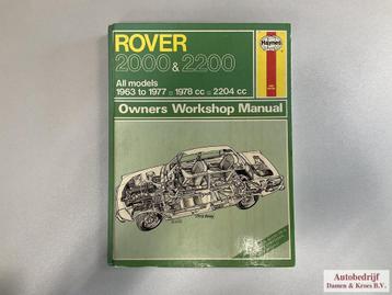 Owner Workshop Manual Rover 2000 & 2200 3824500034 beschikbaar voor biedingen