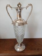 Vintage Italiaanse wijnkaraf met 2 handvaten, Ophalen of Verzenden