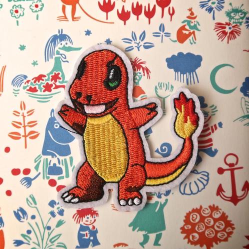Pokemon Charmander opstrijkplaatje patch badge embleem appli, Hobby en Vrije tijd, Kledingapplicaties en Hotfix, Nieuw, Overige applicaties