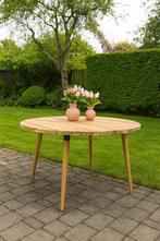 Teak ronde tuintafel Ø130 & Ø150 buitentafel teak rond tafel, Ophalen, Nieuw, Rechthoekig, Teakhout
