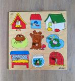Surprise inleg puzzel - dieren huisjes - Educo., Ophalen of Verzenden, Minder dan 10 stukjes, Zo goed als nieuw