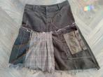 Prachtige Artistieke  Asymmetrische rok , XL, Geisha Jeans, Ophalen, Bruin, Maat 46/48 (XL) of groter, Zo goed als nieuw