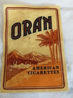 Luciferetiket Oran American Cigarettes, Verzamelen, Rookartikelen, Aanstekers en Luciferdoosjes, Ophalen of Verzenden, Zo goed als nieuw