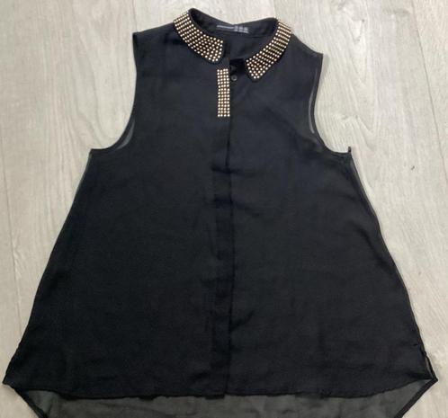 Zwarte Atmosphere Blouse met Studs - Maat 40, Kleding | Dames, Blouses en Tunieken, Zo goed als nieuw, Maat 38/40 (M), Zwart, Ophalen of Verzenden