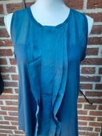 MaxMara blauwe top 44-46, MaxMara, Maat 42/44 (L), Zo goed als nieuw, Zonder mouw