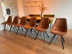 6 Woood Swen eetkamerstoelen, Ophalen, Riviera, modern, landelijk., Bruin, Zo goed als nieuw