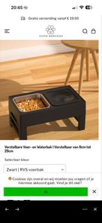 Verstelbare voer- en waterbak, Ophalen of Verzenden, Hond