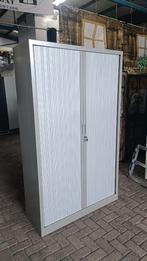 Metalen roldeurkast archiefkast, Huis en Inrichting, Kasten | Roldeurkasten en Archiefkasten, Gebruikt, 100 tot 150 cm, Zilvergrijs metalen roldeurkast